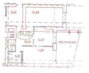 2-к квартира, вторичка, 85м2, 10/12 этаж