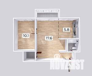 2-к квартира, вторичка, 40м2, 2/5 этаж