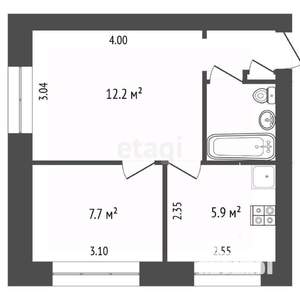 2-к квартира, вторичка, 31м2, 2/5 этаж
