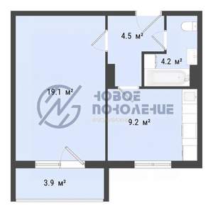 1-к квартира, вторичка, 37м2, 6/10 этаж