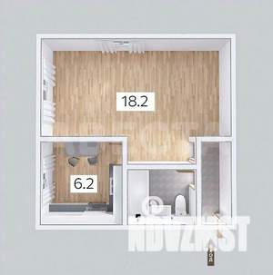 1-к квартира, вторичка, 32м2, 3/5 этаж