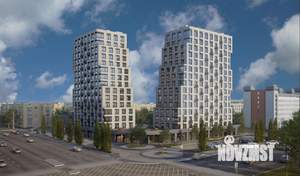 2-к квартира, строящийся дом, 60м2, 13/15 этаж