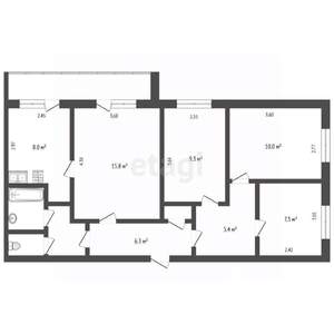 4-к квартира, вторичка, 70м2, 7/9 этаж