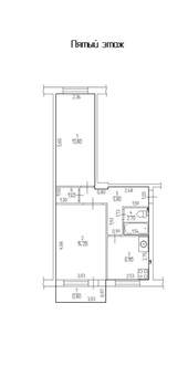 2-к квартира, вторичка, 45м2, 5/5 этаж