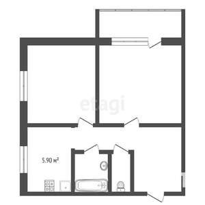 2-к квартира, вторичка, 32м2, 4/5 этаж