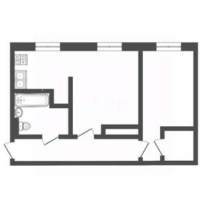 2-к квартира, вторичка, 43м2, 2/5 этаж