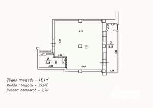 1-к квартира, сданный дом, 45м2, 14/18 этаж