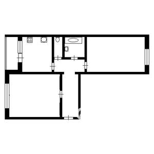 2-к квартира, вторичка, 51м2, 3/5 этаж
