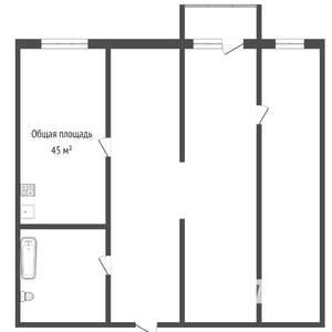 2-к квартира, вторичка, 47м2, 2/9 этаж