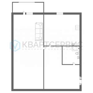 1-к квартира, вторичка, 36м2, 2/4 этаж