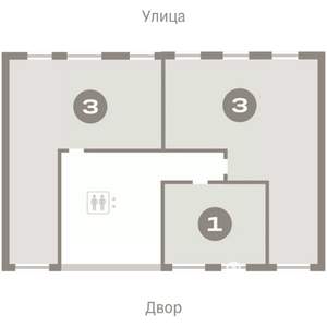 3-к квартира, вторичка, 87м2, 5/16 этаж