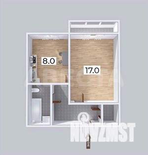 1-к квартира, вторичка, 36м2, 8/8 этаж