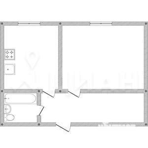 1-к квартира, вторичка, 38м2, 1/10 этаж
