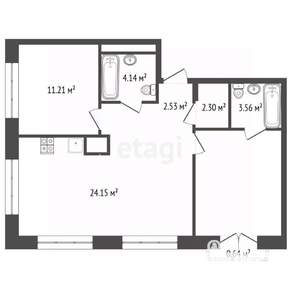 2-к квартира, вторичка, 91м2, 15/15 этаж