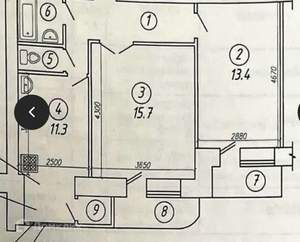 2-к квартира, вторичка, 49м2, 7/11 этаж