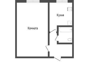 1-к квартира, вторичка, 29м2, 5/5 этаж