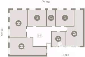 2-к квартира, вторичка, 72м2, 4/8 этаж