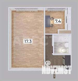 1-к квартира, вторичка, 34м2, 5/5 этаж
