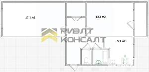 2-к квартира, вторичка, 48м2, 3/5 этаж
