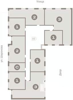 2-к квартира, вторичка, 62м2, 3/16 этаж