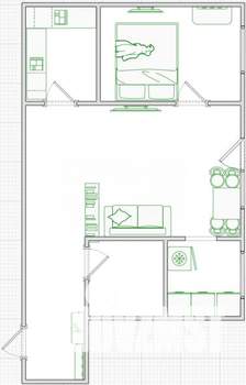 2-к квартира, вторичка, 39м2, 5/5 этаж
