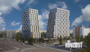 2-к квартира, строящийся дом, 58м2, 12/15 этаж