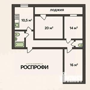 3-к квартира, вторичка, 83м2, 2/14 этаж