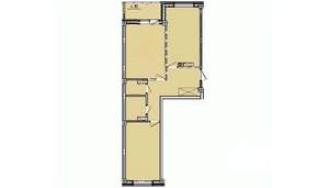 Студия квартира, вторичка, 64м2, 9/10 этаж