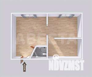 2-к квартира, вторичка, 43м2, 3/3 этаж