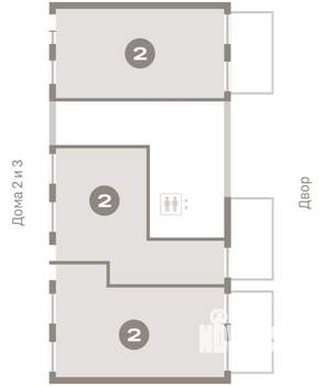 2-к квартира, вторичка, 95м2, 1/9 этаж