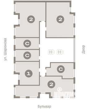 2-к квартира, вторичка, 72м2, 9/16 этаж