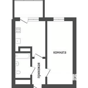 1-к квартира, вторичка, 29м2, 5/5 этаж