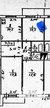 3-к квартира, вторичка, 69м2, 3/5 этаж
