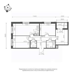 3-к квартира, вторичка, 83м2, 7/9 этаж