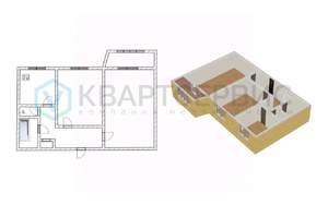 2-к квартира, вторичка, 53м2, 10/10 этаж