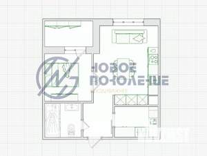 1-к квартира, вторичка, 38м2, 3/18 этаж
