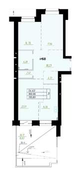 3-к квартира, вторичка, 99м2, 2/9 этаж