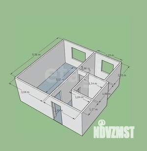 1-к квартира, вторичка, 31м2, 1/9 этаж