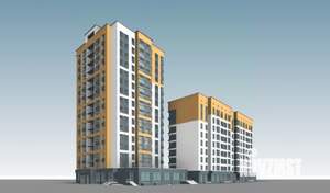 2-к квартира, строящийся дом, 64м2, 3/16 этаж