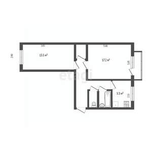 2-к квартира, вторичка, 45м2, 3/5 этаж