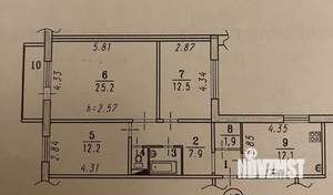 3-к квартира, вторичка, 78м2, 1/10 этаж
