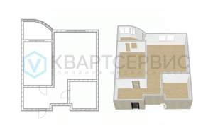 1-к квартира, вторичка, 51м2, 7/14 этаж