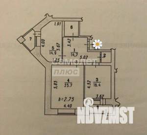 2-к квартира, вторичка, 82м2, 5/9 этаж