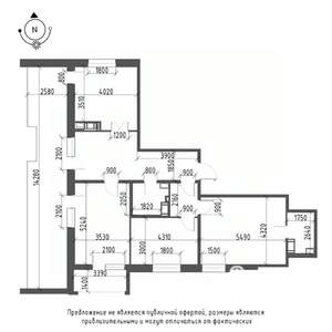 3-к квартира, вторичка, 116м2, 8/9 этаж