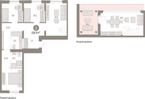 3-к квартира, вторичка, 127м2, 7/9 этаж