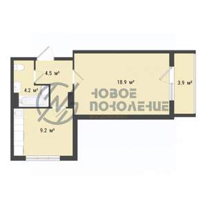 1-к квартира, вторичка, 37м2, 3/10 этаж