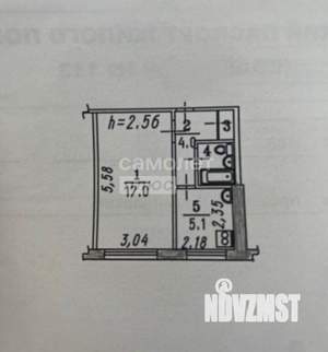 1-к квартира, вторичка, 30м2, 2/9 этаж