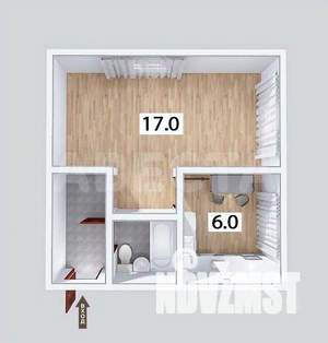 1-к квартира, вторичка, 32м2, 2/5 этаж