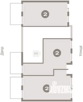 2-к квартира, вторичка, 103м2, 1/9 этаж