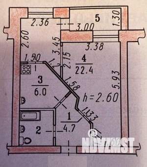 1-к квартира, вторичка, 39м2, 2/10 этаж